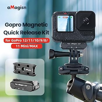 Amazon | Gopro Hero 12 11 10 9 8 11Mini MAX 対応 磁気式